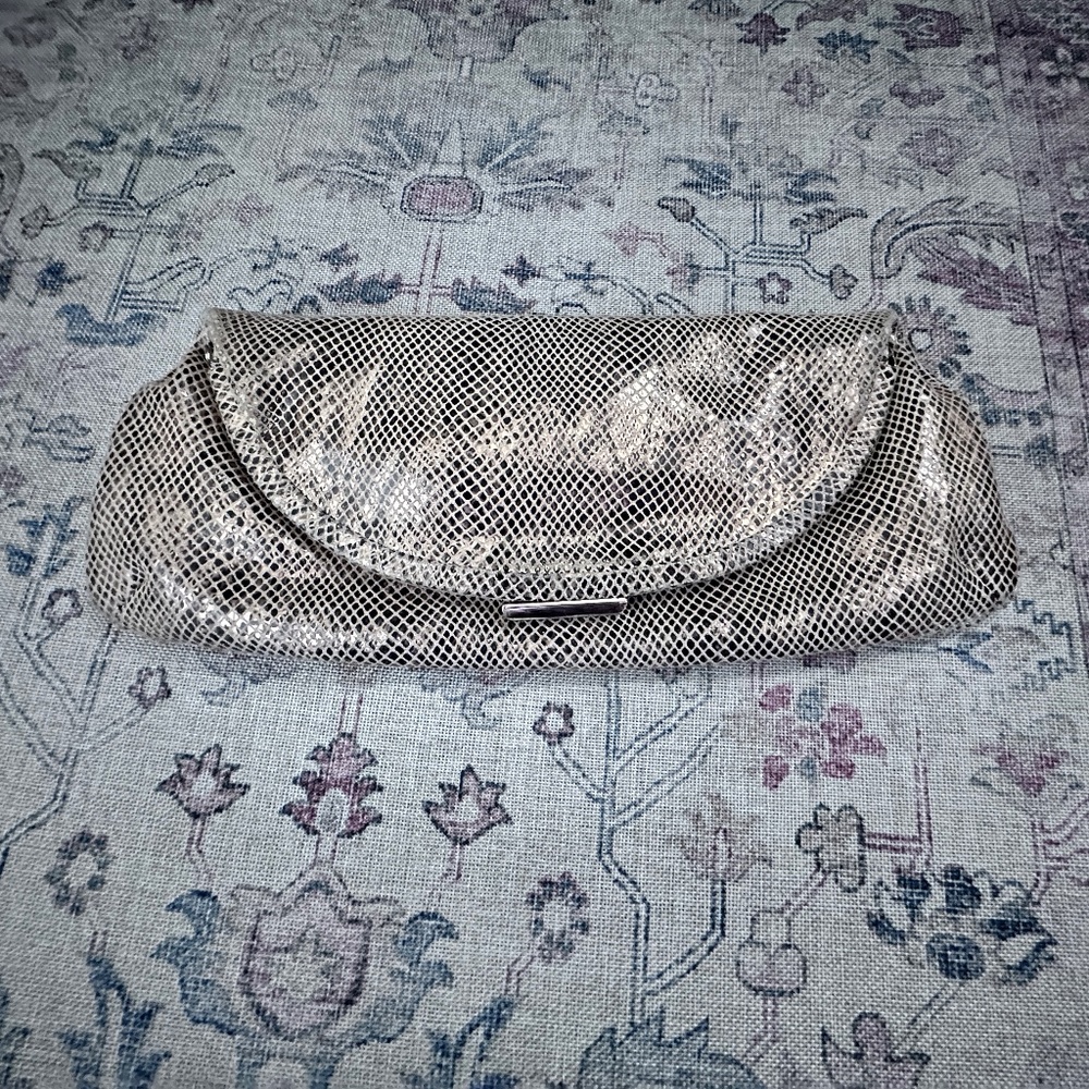 Banana Republic Cow Leather Foldover Clutch